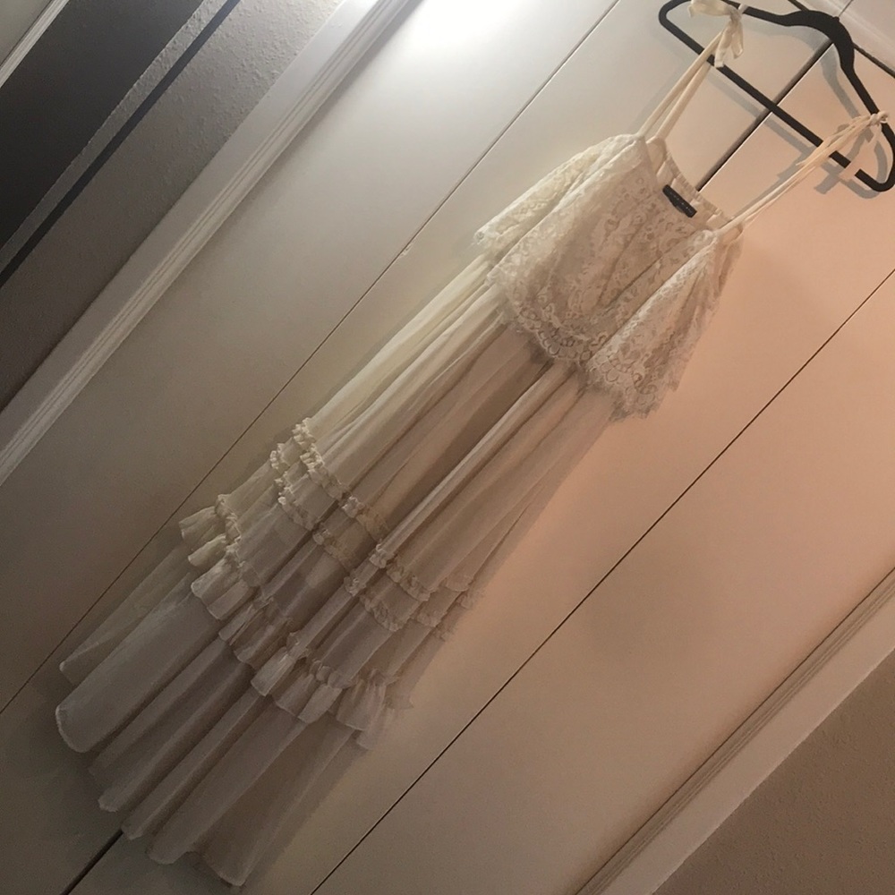 Torrid white lace boho dress